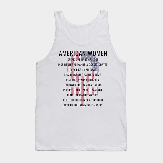 Modern American Women Gifts Tank Top by gillys